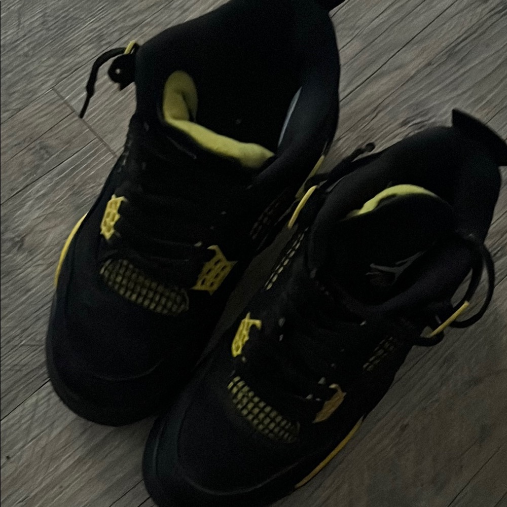 Jordan Kids Shoes Black and Yellow